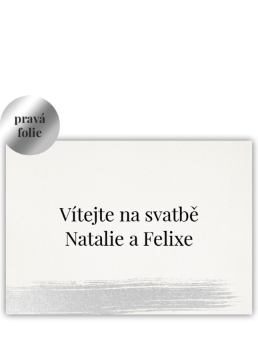 Svadobná uvítacia karta vo formáte A3. Blesková tvorba. - Gold brush